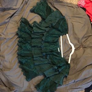 Vici Christmas green blouse